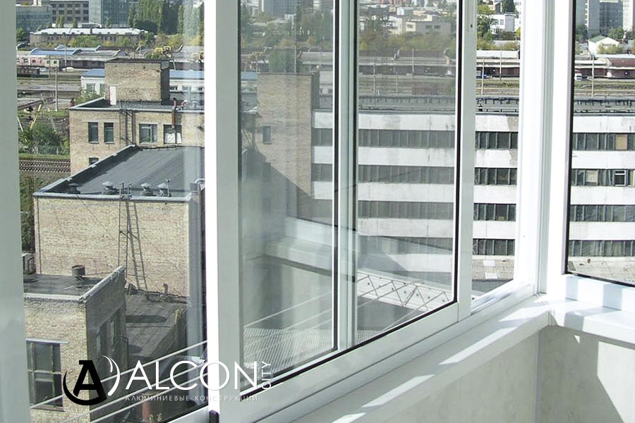 Раздвижные балконные рамы из алюминия в Коврове